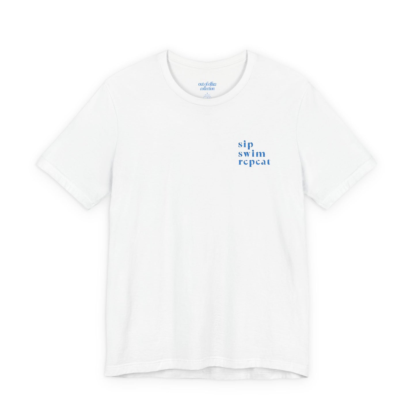 Sip. Swim. Repeat. Embroidered T-Shirt
