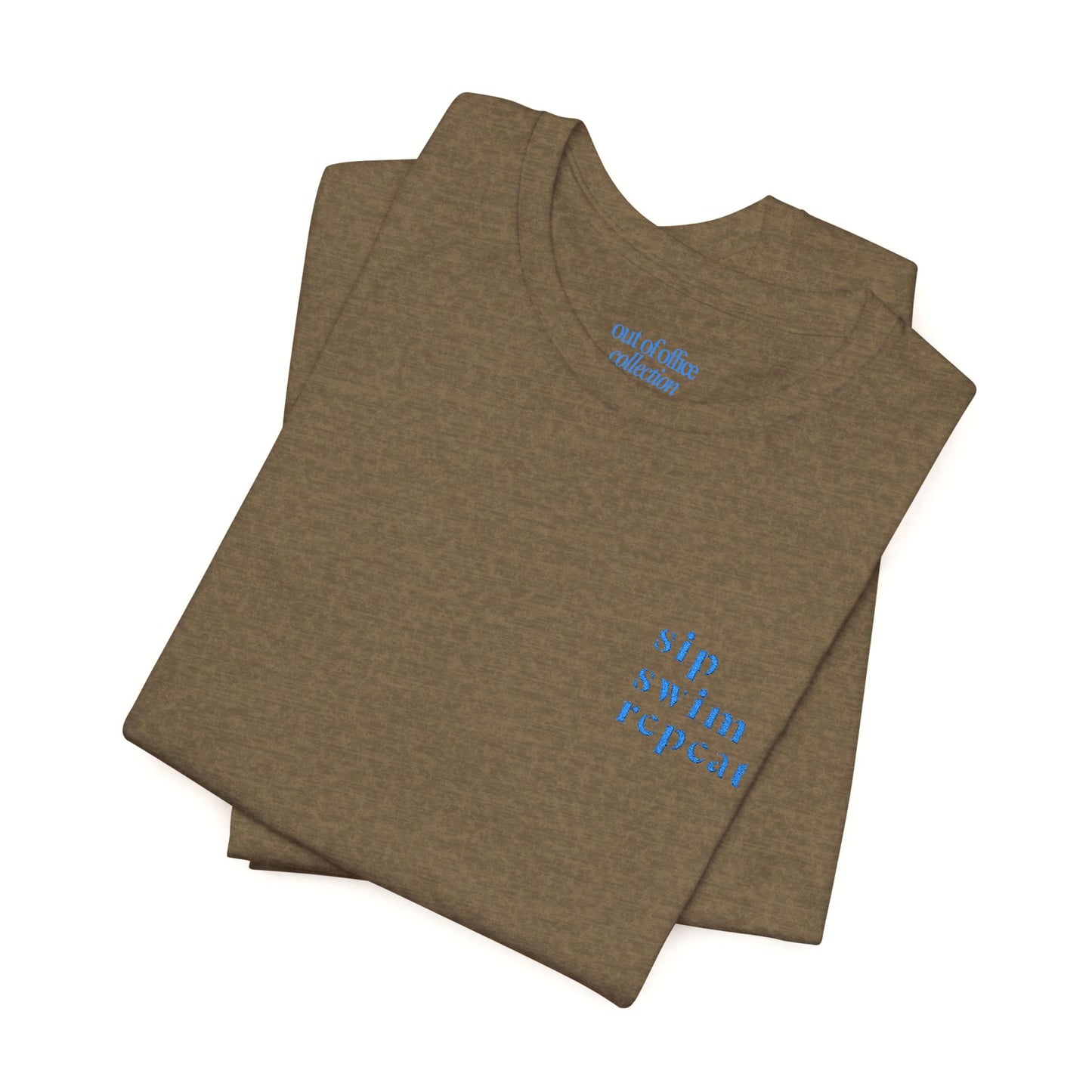 Sip. Swim. Repeat. Embroidered T-Shirt