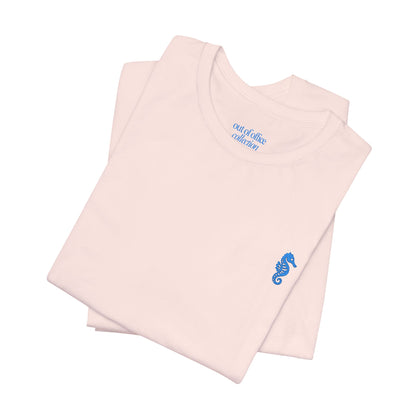 Seahorse T-Shirt  w/ Blue Embroidery |  Cabana Crew Tee Fit