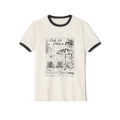 Out Of Office Scenic Ringer T- Shirt | OOO Relaxed Tee Fit