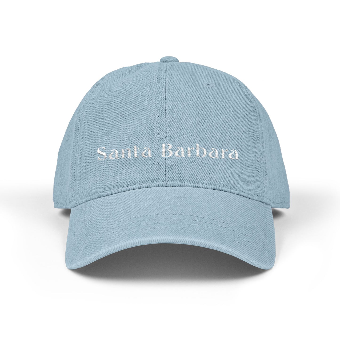 Santa Barbara Hat w/ White Embroidery