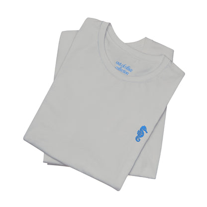 Seahorse T-Shirt  w/ Blue Embroidery |  Cabana Crew Tee Fit