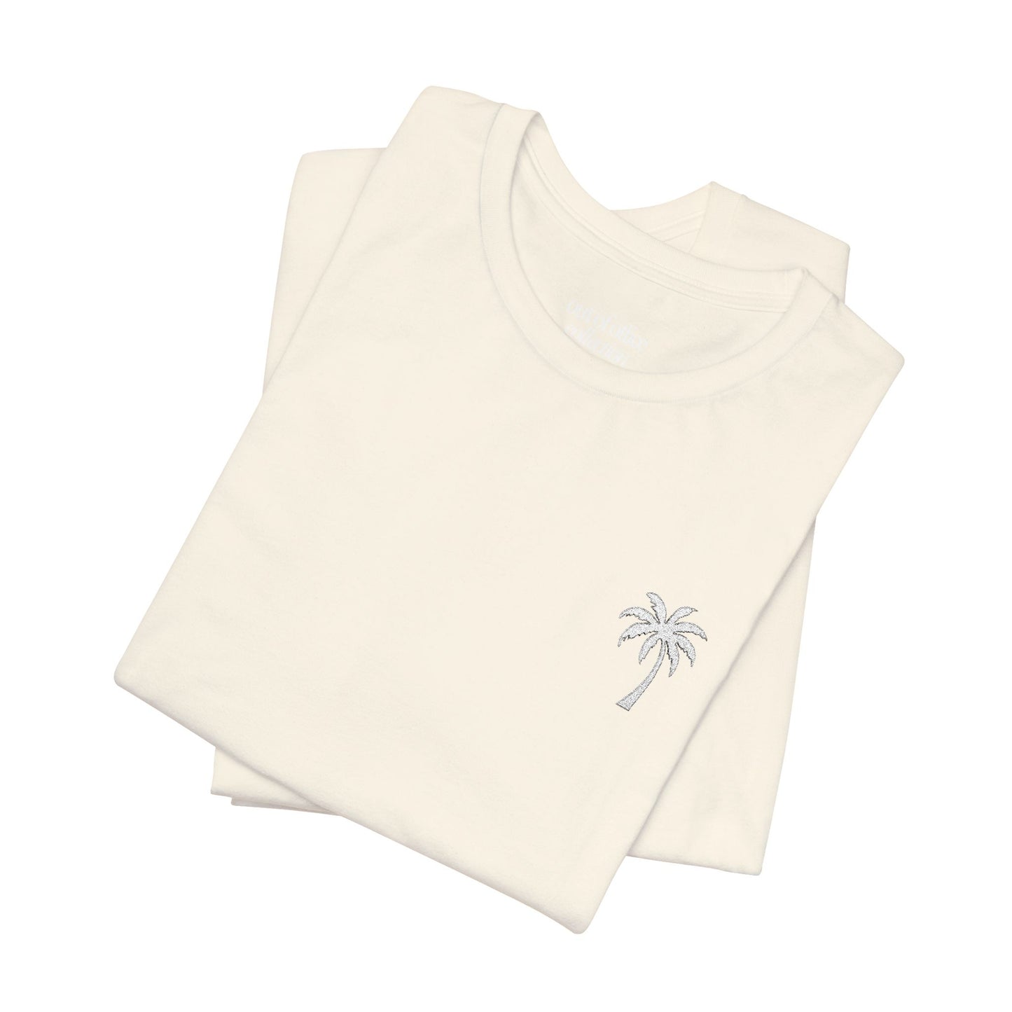 Palm Tree T-Shirt  w/ White Embroidery |  Cabana Crew Tee Fit