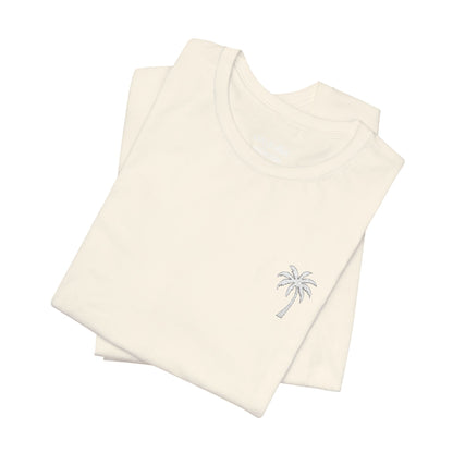 Palm Tree T-Shirt  w/ White Embroidery |  Cabana Crew Tee Fit