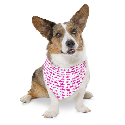 Aloha 1.0 (Pink) | Dog Bandana Collar