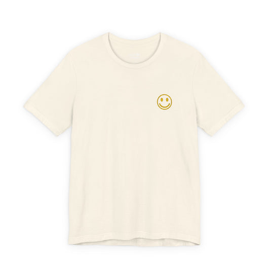 Smiley 2.0 T-Shirt  w/ Yellow Embroidery |  Cabana Crew Tee Fit