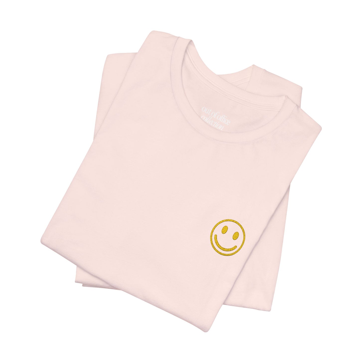 Smiley 2.0 T-Shirt  w/ Yellow Embroidery |  Cabana Crew Tee Fit