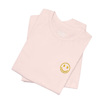 Smiley 2.0 T-Shirt  w/ Yellow Embroidery |  Cabana Crew Tee Fit
