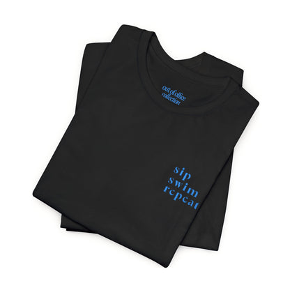 Sip. Swim. Repeat. Embroidered T-Shirt