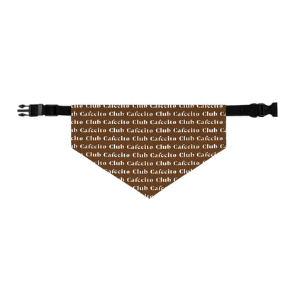 Cafecito Club (brown) | Dog Bandana Collar