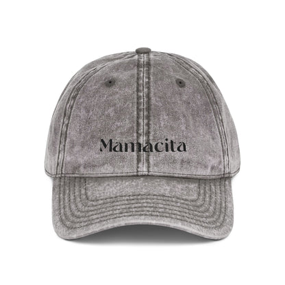 Mamacita Charcoal Denim Hat w/ Black Embroidery