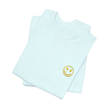 Smiley 2.0 T-Shirt  w/ Yellow Embroidery |  Cabana Crew Tee Fit