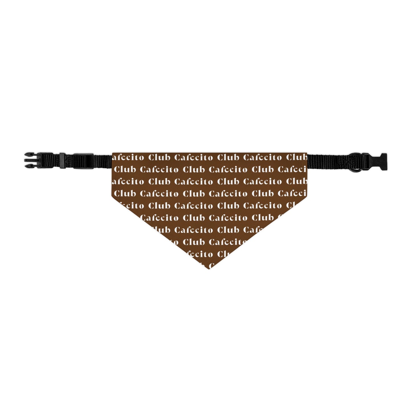 Cafecito Club (brown) | Dog Bandana Collar