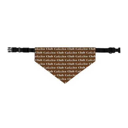 Cafecito Club (brown) | Dog Bandana Collar