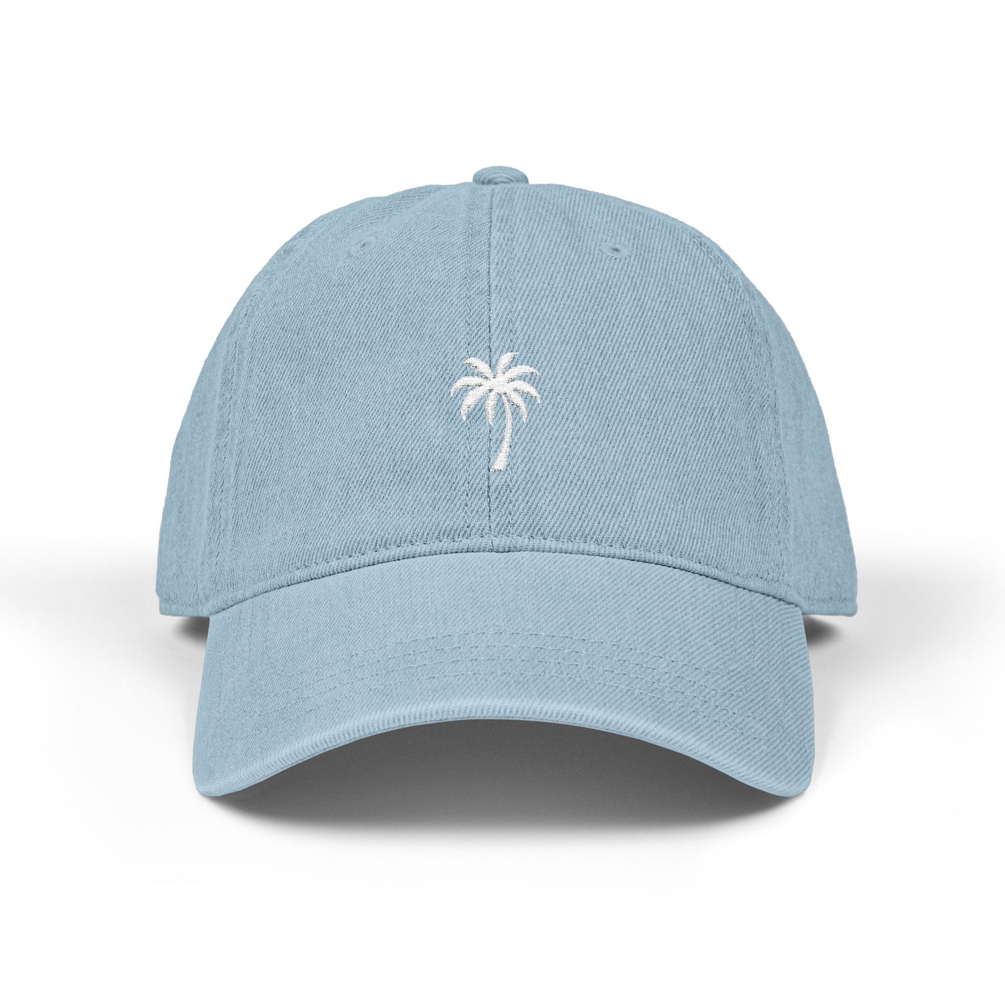 Palm Tree Hat w/ White Embroidery