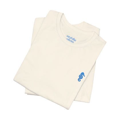 Seahorse T-Shirt  w/ Blue Embroidery |  Cabana Crew Tee Fit