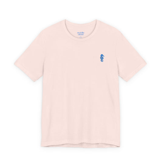 Seahorse T-Shirt  w/ Blue Embroidery |  Cabana Crew Tee Fit