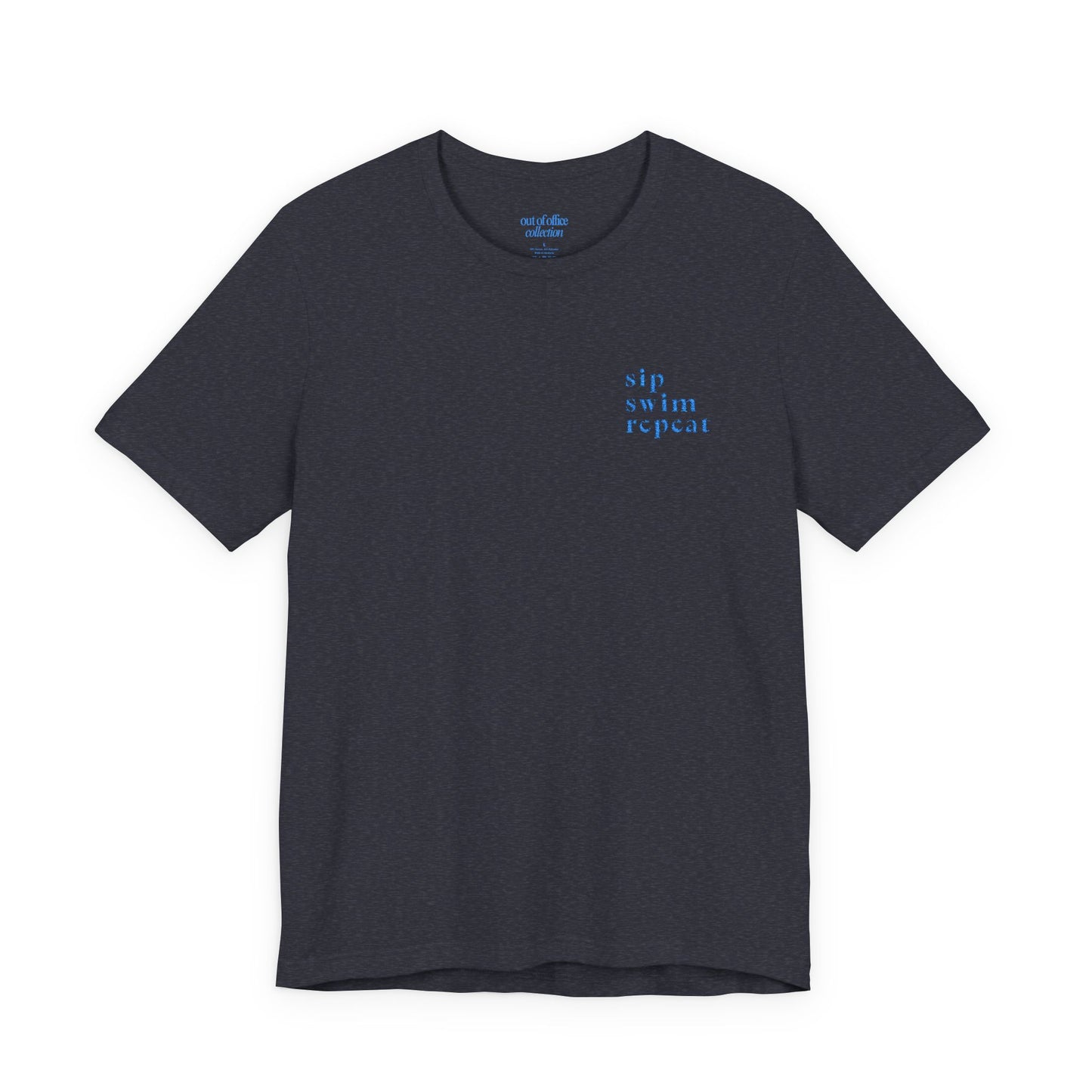 Sip. Swim. Repeat. Embroidered T-Shirt