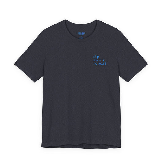 Sip. Swim. Repeat. Embroidered T-Shirt