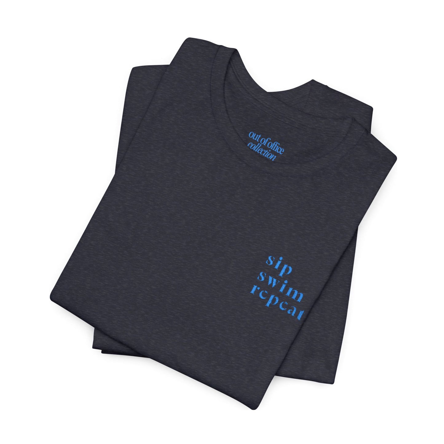 Sip. Swim. Repeat. Embroidered T-Shirt
