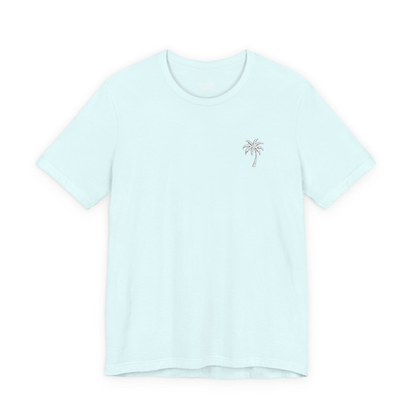 Palm Tree T-Shirt  w/ White Embroidery |  Cabana Crew Tee Fit