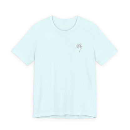 Palm Tree T-Shirt  w/ White Embroidery |  Cabana Crew Tee Fit