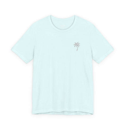 Palm Tree T-Shirt  w/ White Embroidery |  Cabana Crew Tee Fit