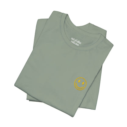 Smiley 2.0 T-Shirt  w/ Yellow Embroidery |  Cabana Crew Tee Fit