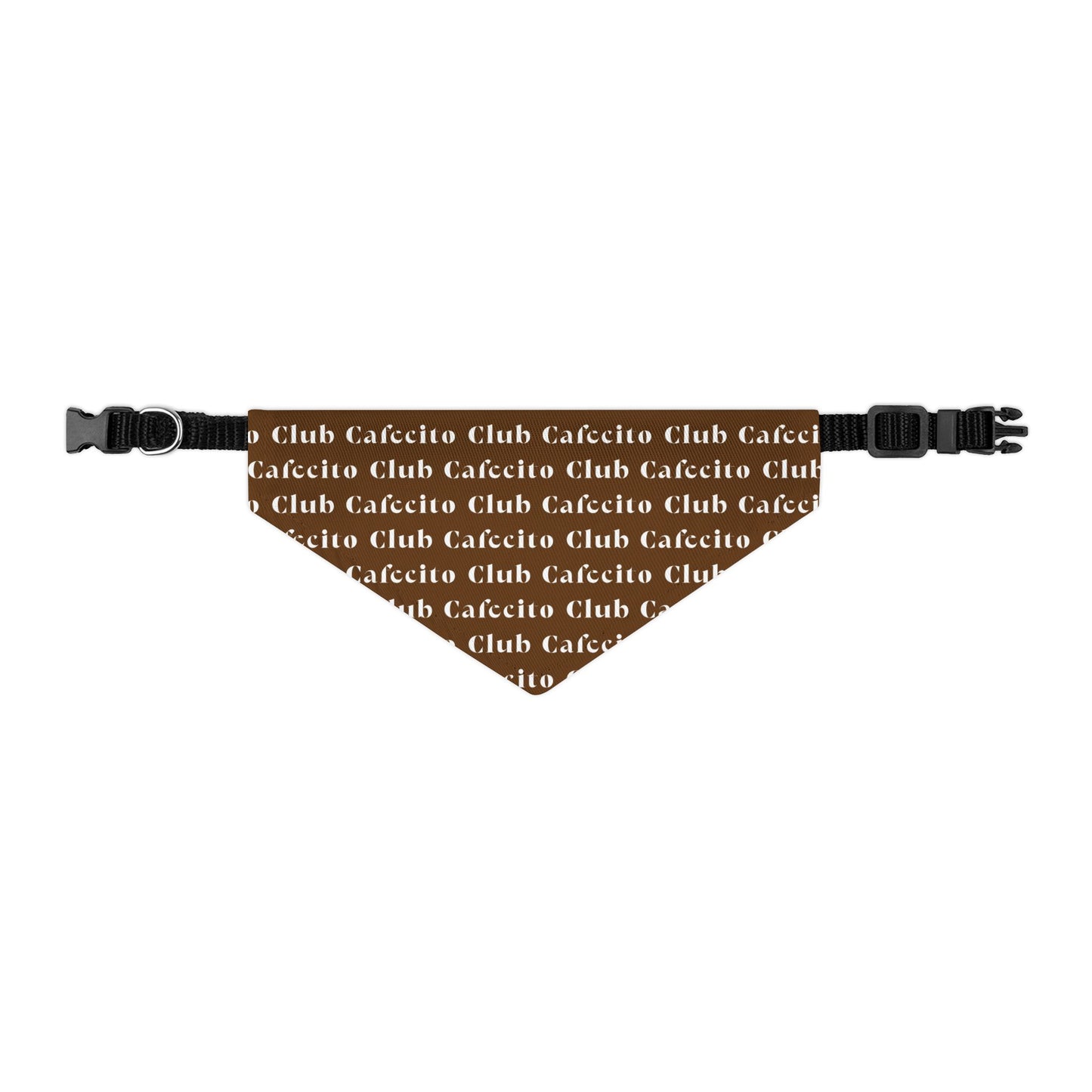 Cafecito Club (brown) | Dog Bandana Collar