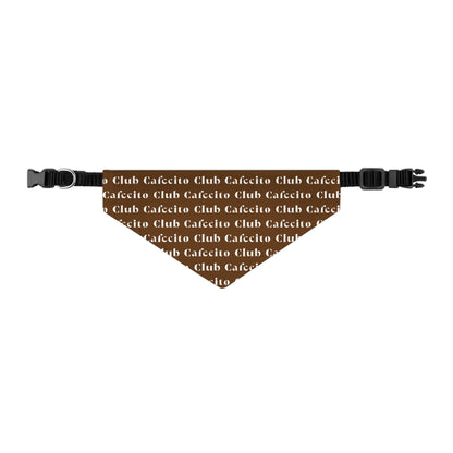 Cafecito Club (brown) | Dog Bandana Collar