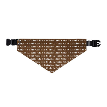 Cafecito Club (brown) | Dog Bandana Collar