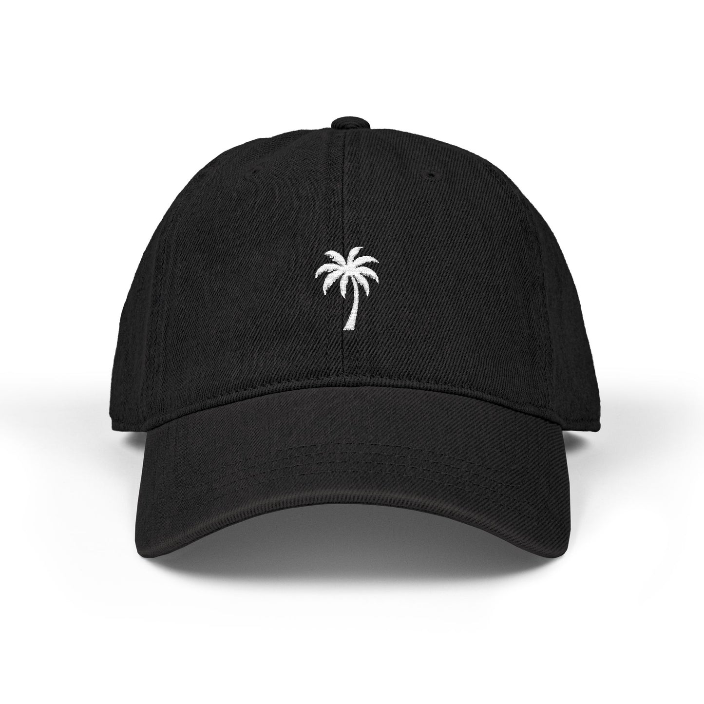 Palm Tree Hat w/ White Embroidery
