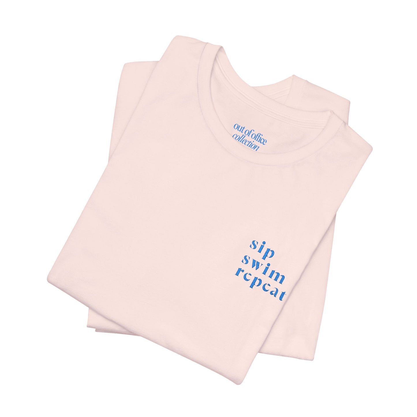 Sip. Swim. Repeat. Embroidered T-Shirt
