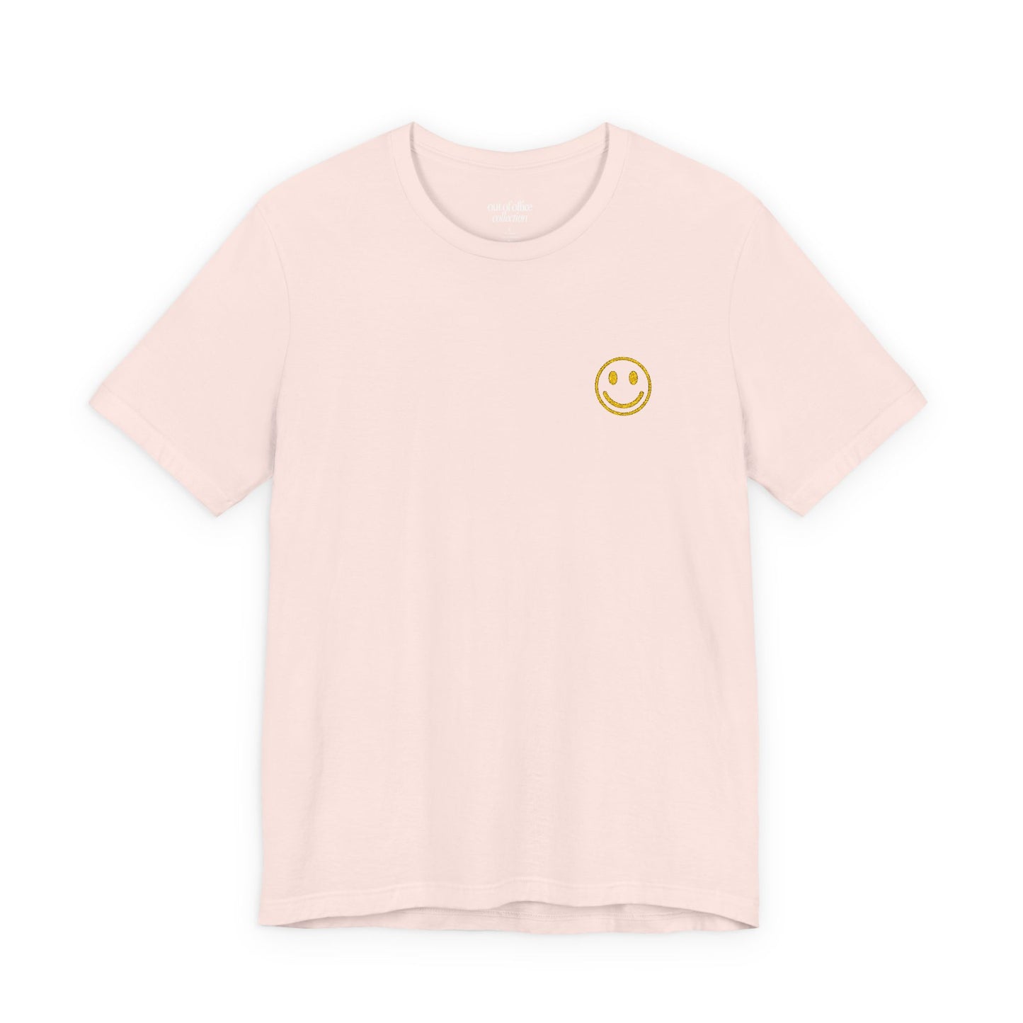 Smiley 2.0 T-Shirt  w/ Yellow Embroidery |  Cabana Crew Tee Fit