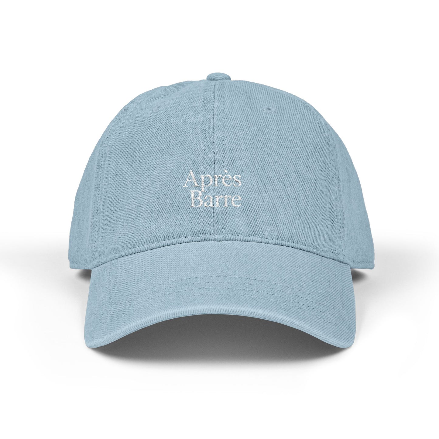 Apres Barre Denim Hat w/ White Embroidery